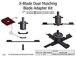 Ballard Inc X-Blade Dual Mulching Blade Adapter (3 Pack)