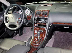 NISSAN MAXIMA INTERIOR BURL WOOD DASH TRIM KIT SET 2002 2003