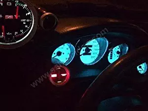 96 97 98 99 00 Honda Civic DX White Face Glow Gauges Dash Kit - Manual Transmission, No Tachometer