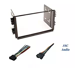 ASC Premium Car Stereo Radio Install Dash Kit and Wire Harness for Installing an Aftermarket Double Din Radio for Select Kia Vehicles - Please read compatible vehicles and restrictions below