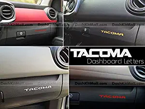 SF Sales USA - Chrome Plastic Letters fits Tacoma 2016-2020 Dash Inserts Not Decals