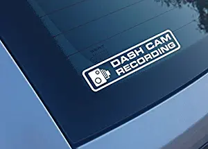 Dash Cam Recording Vinyl Decal