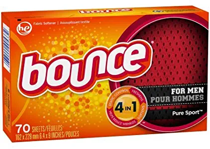 Bounce 4-in-1 Dryer Sheets, Pure Sport, 70 Sheets - 1 Pack