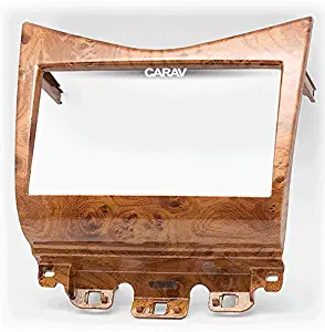 CARAV 11-404 Double Din Radio Stereo Installation Dash Kit in Dash Car Stereo Install Kit DVD Dash Installation Surrounded Trim Kit for Honda Accord 2002-2007 (Wooden) with 173x98mm