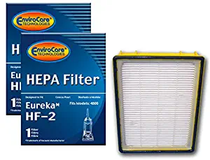 (2) Eureka HF2 Hepa Pleated Filter HF-2 Eureka Upright Ultra Smart, Boss, Omega, UltraSmart Vac Cyclonic, Whirlwind Vacuum cleaners, 61111, 61495, 61111A, 61111B, 61111C BY ENVIROCARE