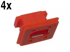 BMW e46 e65 e66 e83 Dash Trim Clip RED (x4 clips) grommet insert retainer holder