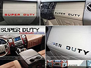 SF Sales USA - Chrome Letters for Super Duty 2008-2016 Dashboard Inserts Not Decals