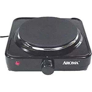 Aroma Housewares AHP-303/CHP-303 Single Hot Plate, Black by Aroma Housewares