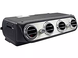 Old Air Products IP-300L - Under Dash A/C Unit, Chrome Face with round louvers