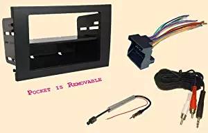 Radio Stereo Install Double or Single Din Dash Kit + wire harness + antenna adapter for Audi A4 and RS4 2002 2003 2004 2005 2006 2007 2008