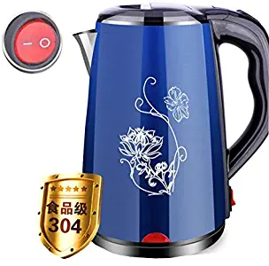 Xxdyhk Electric Kettle, 2.3L Cordless Tea Kettle with Auto Shut-Off & Boil-Dry Protection, Double Wall Anti Hot Water Boiler,1500W