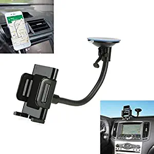 Car Mount Dash Compatible with OnePlus 7T Pro 5G McLaren Phone, Windshield Air Vent Holder Cradle 2-in-1