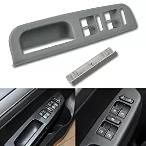 Grey Left Inner Window Door Handle Armrest Switch Panel Bezel Interior Handle Trim For VW Passat Golf Jetta MK4