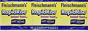Fleischmann's Rapid Rise Instant Yeast Fast Acting 0.25 Ounce, 3 Count (Pack of 2) …