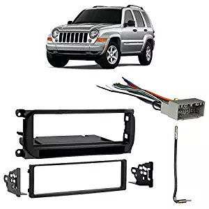 Fits Jeep Liberty 2002-2007 Single DIN Stereo Harness Radio Install Dash Kit