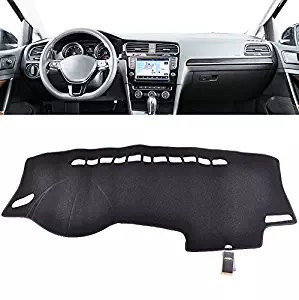XUKEY Dashboard Cover for Volkswagen VW Golf 7 MK7 2015-2018 Dash Cover Mat