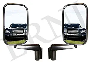 BRITPART MIRROR AND ARM ASSEMBLY SET OF 2 LH AND RH SIDE COMPATIBLE WITH LAND ROVER DEFENDER 90/110, PART # MTC5217