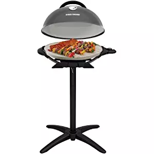 George Foreman PRO Indoor / Outdoor Grill , 240 Sq In, Ceramic Plates, Temp Gauge,