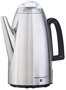 Hamilton Beach Brands 40614 Coffee Percolator, Stainless Steel, 12-Cup,Pack of 1