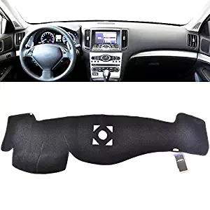 XUKEY Dashboard Cover for Infiniti G25 G35 G37 2008-2015 Dash Cover Mat