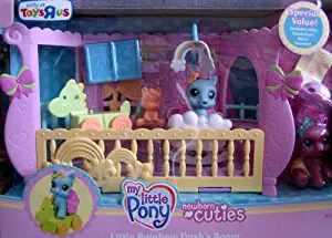 -My Little Pony Newborn Cuties Little Rainbow Dash's Room w BONUS Cheerilee & More (2008 Exclusive)