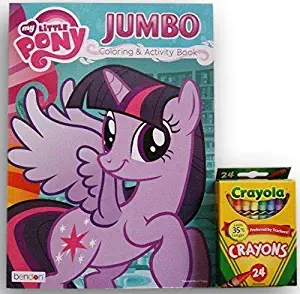 My Little Pony Jumbo Coloring and Activity Book with Crayola Crayons