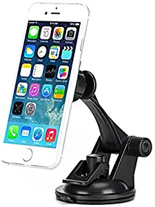 Tracfone/Net10/StraightTalk LG Premier LTE Compatible Premium Car Mount Magnetic Dash Windshield Holder Stand Window Glass Swivel Dock Strong Grip Adjustable Suction