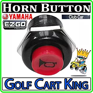 Universal Golf Cart/ATV/Tractor 12 Volt/10 Amp Horn Switch Button - Dash Mount