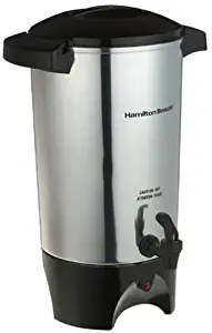 Hamilton Beach 45 Cup Coffee Urn and Hot Beverage Dispenser, Silver (40515R)