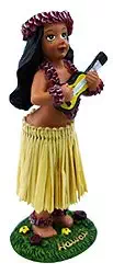KC Hawaii Girl with Ukulele Mini Dashboard Doll 4"