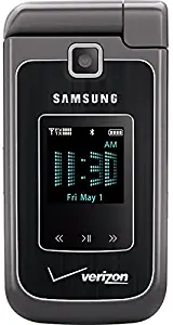 Verizon Samsung Alias 2 U750 No Contract Dual-Flip e-Ink QWERTY Phone Black