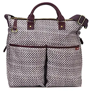 Skip Hop Duo Special Edition Diaper Bag, Plum Sketch (Discontinued by Manufacturer)