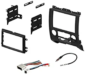 Car Stereo Radio Install Dash Mount Kit, Wire Harness, and Antenna Adapter to Add an Aftermarket Double Din Radio for 2008-2012 Ford Escape, 2008-2011 Mazda Tribute, 2008-2011 Mercury Mariner