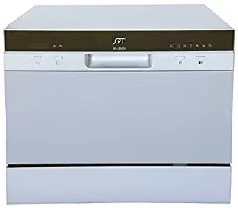 SPT SD-2224DS Countertop Dishwasher with Delay Start & LED, Silver