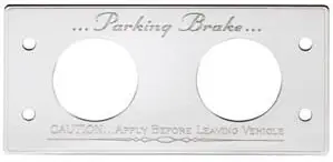 Kenworth Parking Brake Control Statement Plate, S.S.