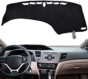 XUKEY Dashboard Cover for Honda Civic 9th 2012-2015 Dash Cover Mat