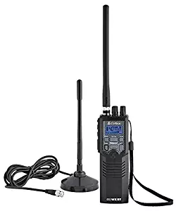 Cobra HHRT50 Road Trip Cb Radio,2-Way Handheld Cb Radio with Rooftop Magnet Mount Antenna, NOAA Channels, Dual Watch, 40 Channel, Black