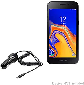 Samsung Galaxy J2 Dash Car Charger, BoxWave [Car Charger Plus] Car Charger and Integrated Cable for Samsung Galaxy J2 Dash - Black