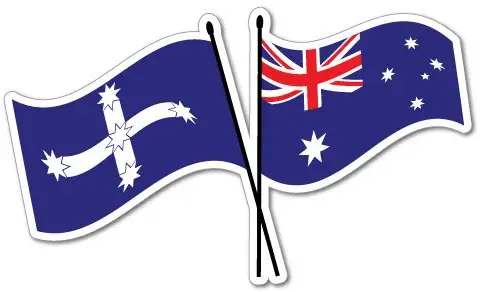Australia Eureka Flag Sticker Aussie Car Flag 4x4 Funny Ute CFMEU