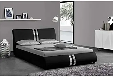 Kingway Furniture Gracewood Platform California King Bed in Black