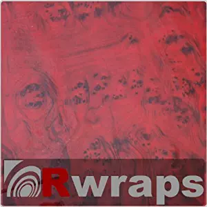 Burlwood (Dark) Wood Grain Film Vinyl Sheet Roll Wrap - 12" Burlwood (Dark)