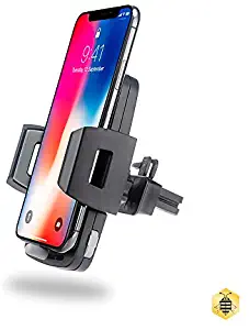 Saza Electronics S005 Universal ABS Air Vent Car Phone Holder, On Dashboard GPS Mount - Universal Non Slip Car Cell Phone Holder, for Samsung, iPhone, LG, Nokia, Huawei Smart Phone