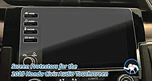 Tuff Protect Clear Screen Protectors for 2019 Honda Civic Audio Touch Screen (4 Button Version)