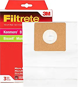 3M Filtrete Kenmore Style B/Bissell OptiClean, Momentum & Easy Vac MicroAllergen Vacuum Bag
