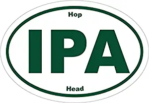 WickedGoodz IPA HOP Head Beer Vinyl Sticker - Beer Bumper Sticker - IPA Decal - Perfect Beer Lover Gift - Made in The USA