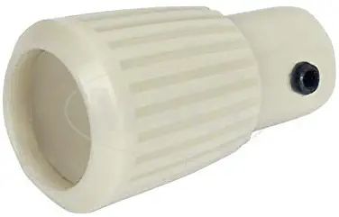 MACs Auto Parts 41-44453 - Windshield Wiper and Heater Fan Switch Knob, White Plastic