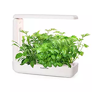 Klarstein GrowIt Cuisine Smart Indoor Garden • 18-Piece Plant Set with Lighting • Indoor Greenhouse • Hydroponic Indoor Garden System • 10 Plants • 25 Watts • LED Lighting • 2-Litre Water Tank • White