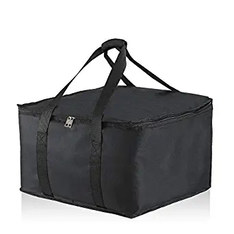 Food Delivery Commercial Insulated Bag 16"x17"x10 1/2'’ Premium Food Bag Warmer with Extra Strength Zipper. Hot Food Delivery Bag for GrubHub, Uber Eats, Groceries, DoorDash & Restaurant Catering (1)