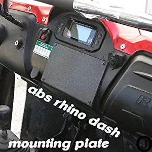 Yamaha Rhino Center Dash Abs Blank Cover Plate for Mounting Gauges Black