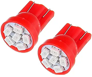 Frontl T10 LED Dash Light Bulbs Red 6-3020-SMD LED Bulbs 194 168 LED Light Bulbs+T5 74 LED Bulbs with Sockets Instrument Panel Gauge Cluster Indicator Lights,22Pack